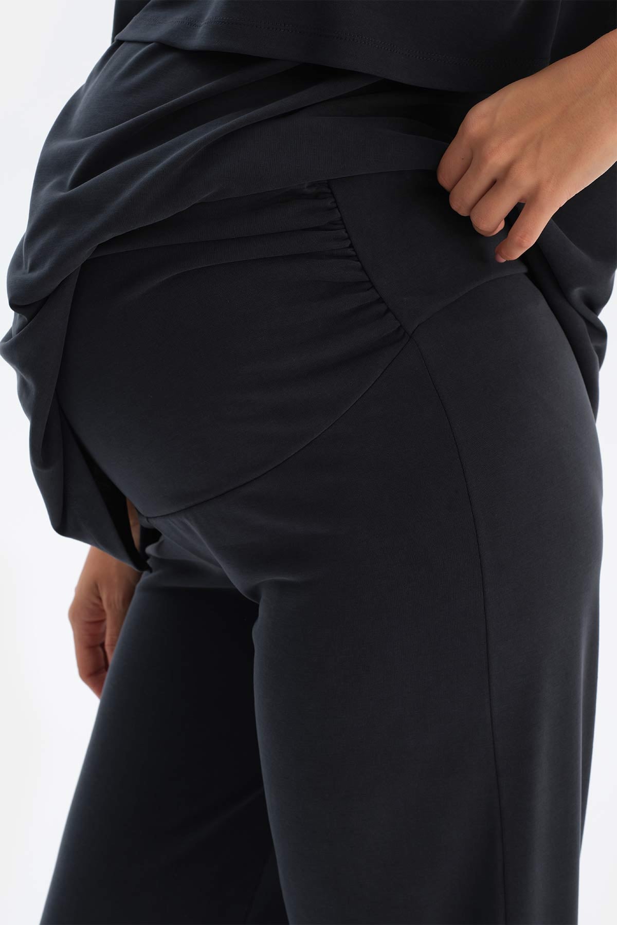 Black MODAL MATERNITY PANTS