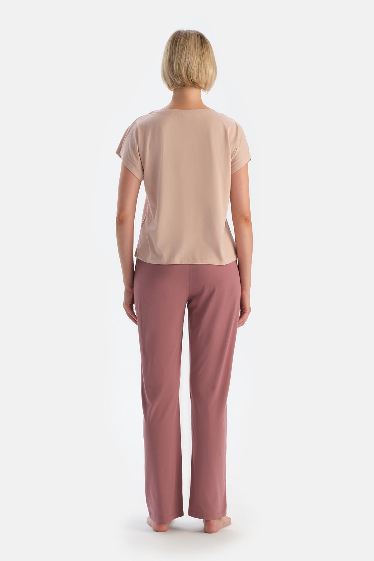 Ecru-Pink 2-PACK FLOWER PATTERNED SUPREME TROUSERS