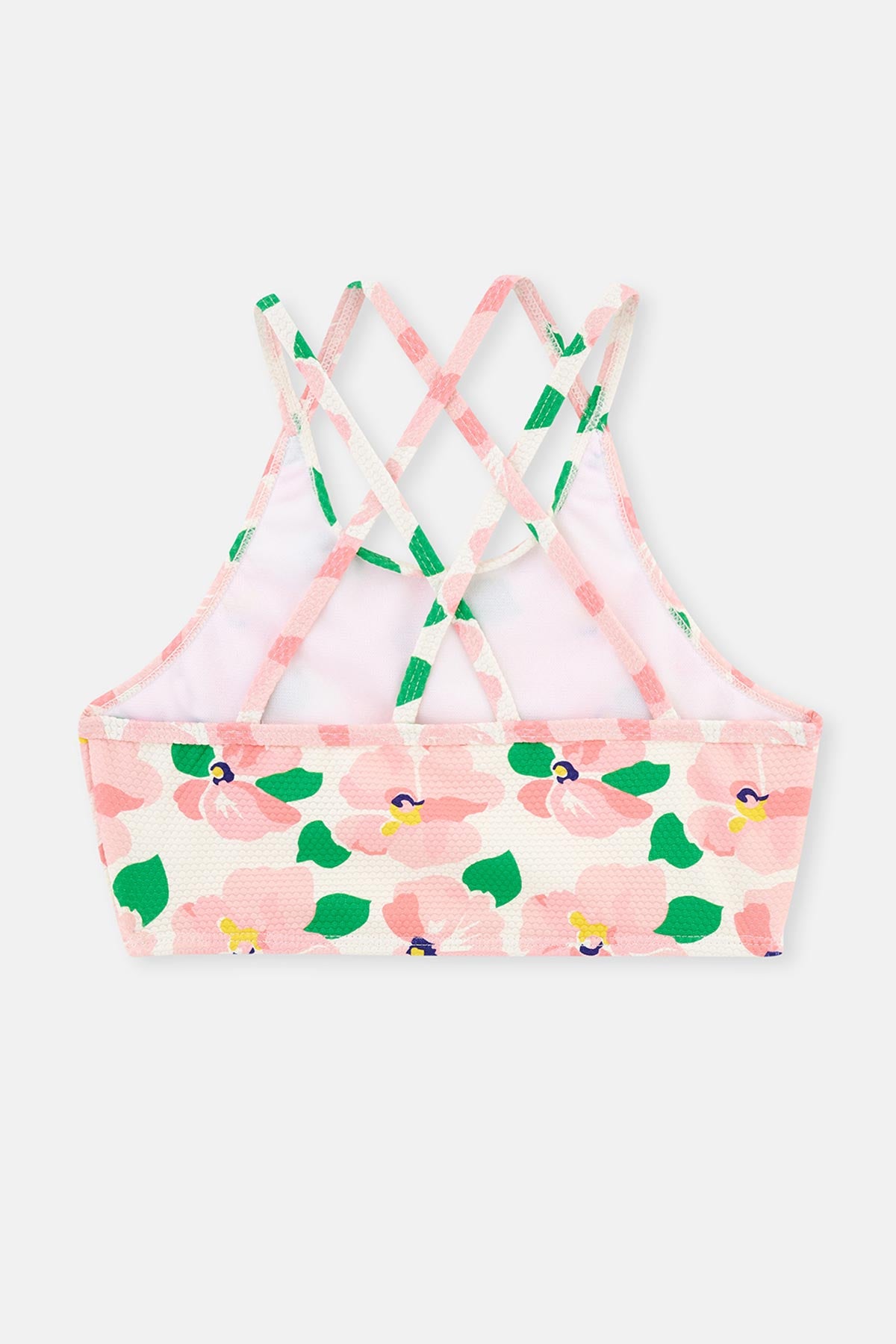 Pink HALTER COLLAR BIKINI SET