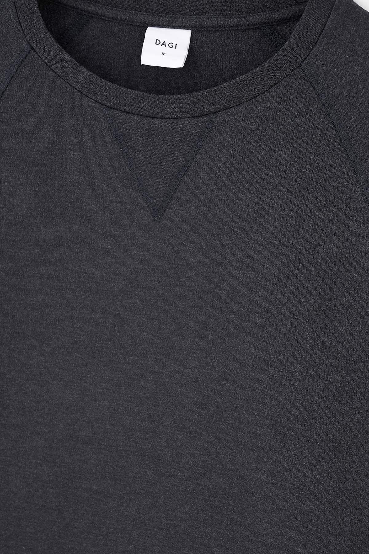 Smoke RIB DETAILED CREW-NECK EVERFRESH SWEATSHIRT