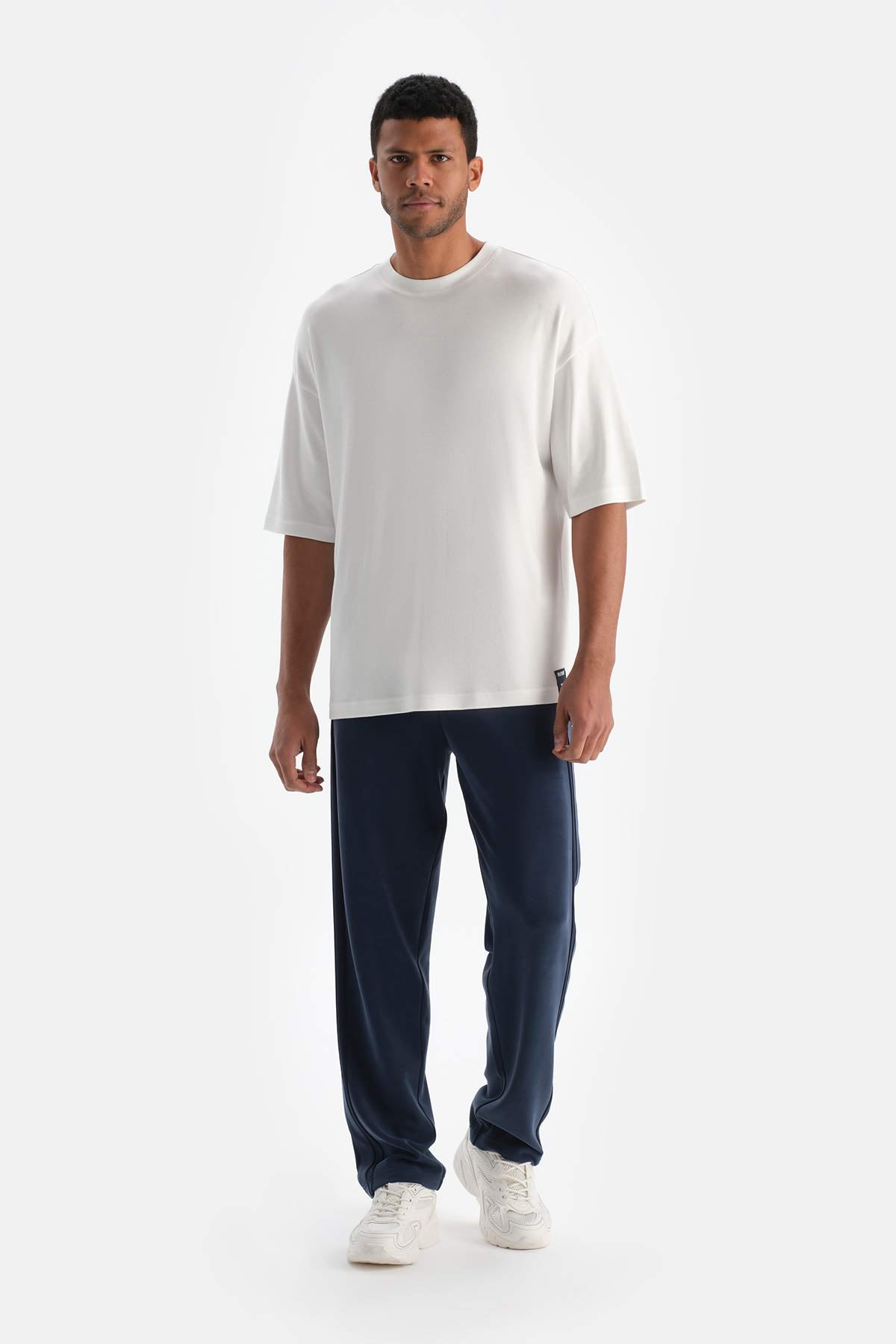 Kırık Beyaz Dagi Active Kırık Erkek Okyanus Baskılı Modal Tişört