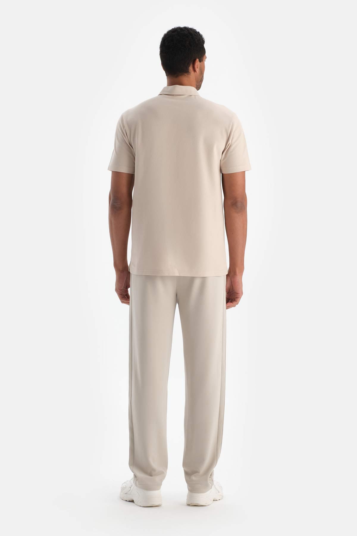Açık Bej Dagi Active Erkek Fermuarlı Tişört