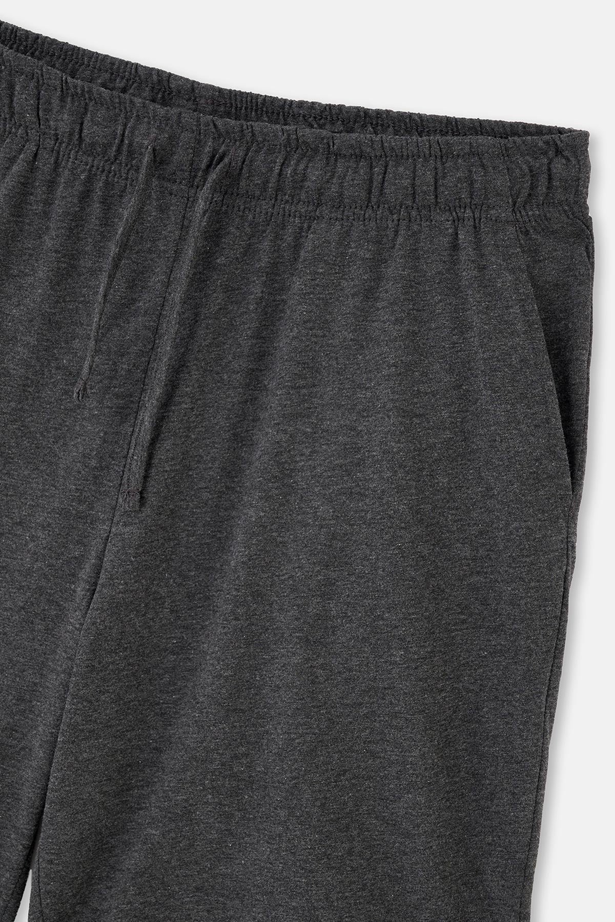 Antrasit Melanj Modal Örme Şort