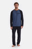 Indigo HALF-PLOT REGLAN SLEEVE COTTON MODAL PAJAMAS SUIT