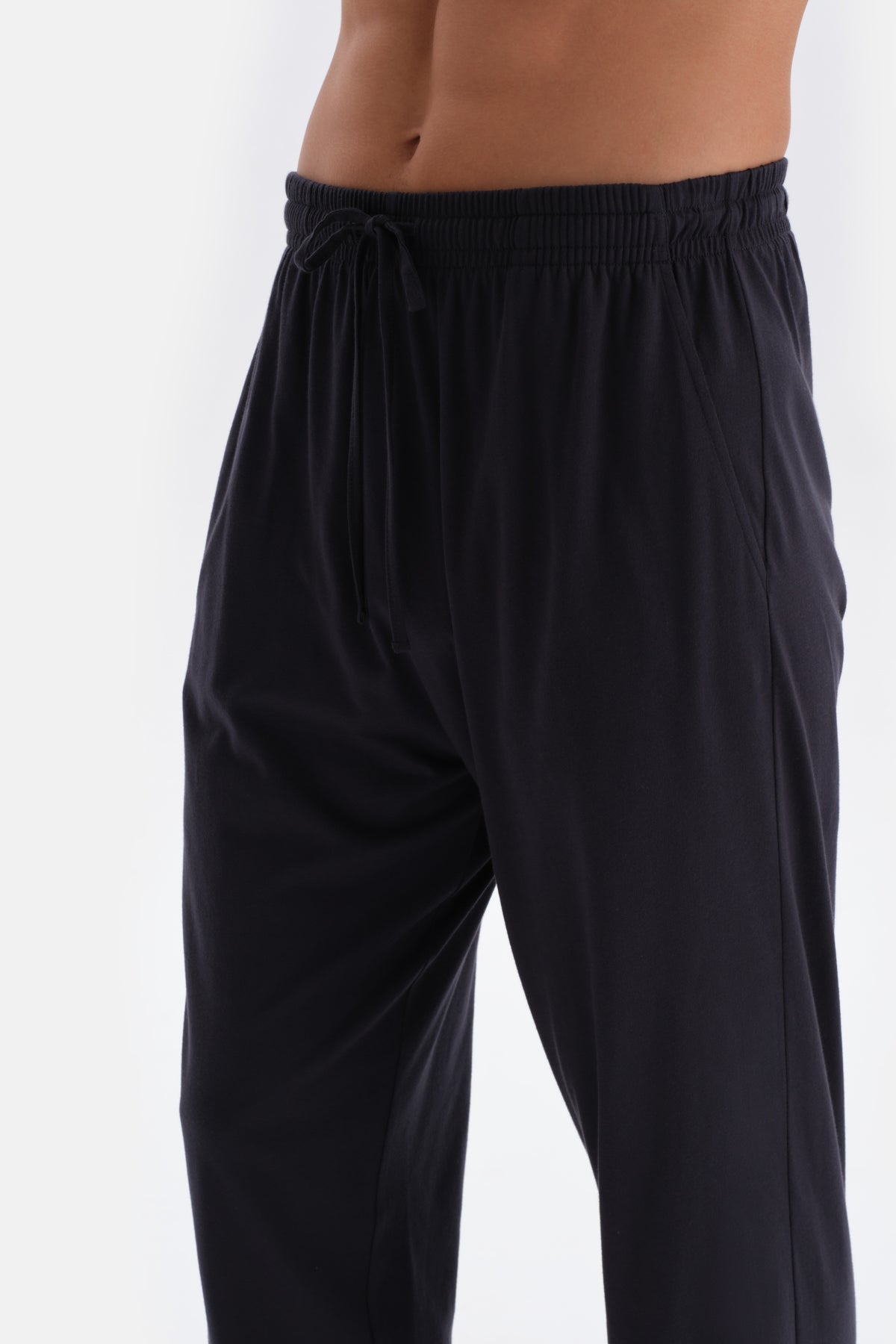 Indigo HALF-PLOT REGLAN SLEEVE COTTON MODAL PAJAMAS SUIT