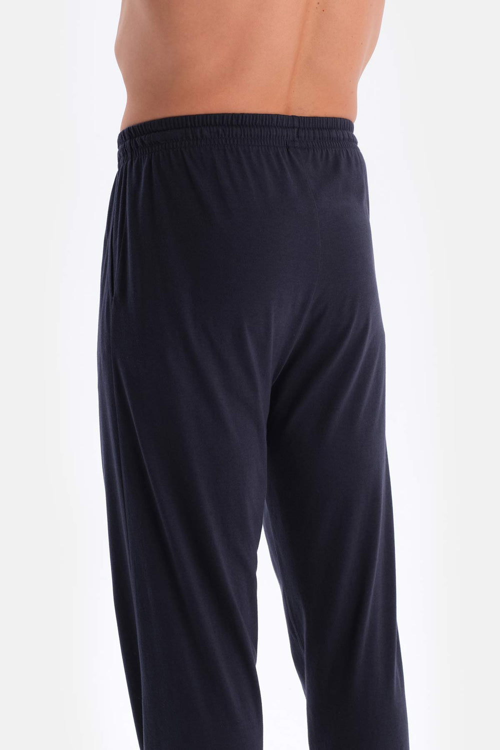 Lacivert Reglan Kol Garnili Pamuk Modal Pijama Takımı