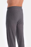 Grey CROW NECK OVERSIZE TOP COTTON MODAL PAJAMA SET