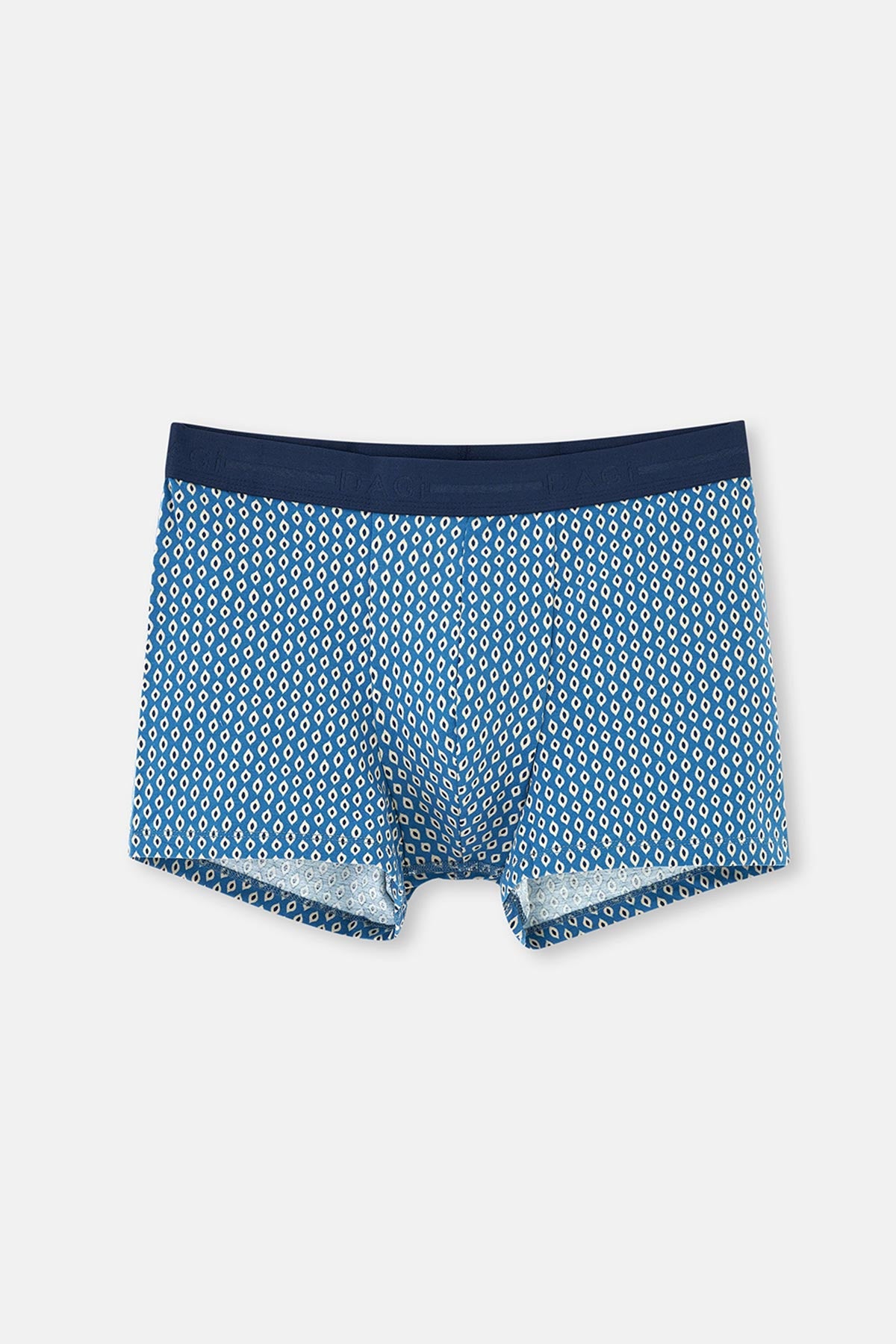 Lacivert Pamuk Desenli 3'lü Boxer