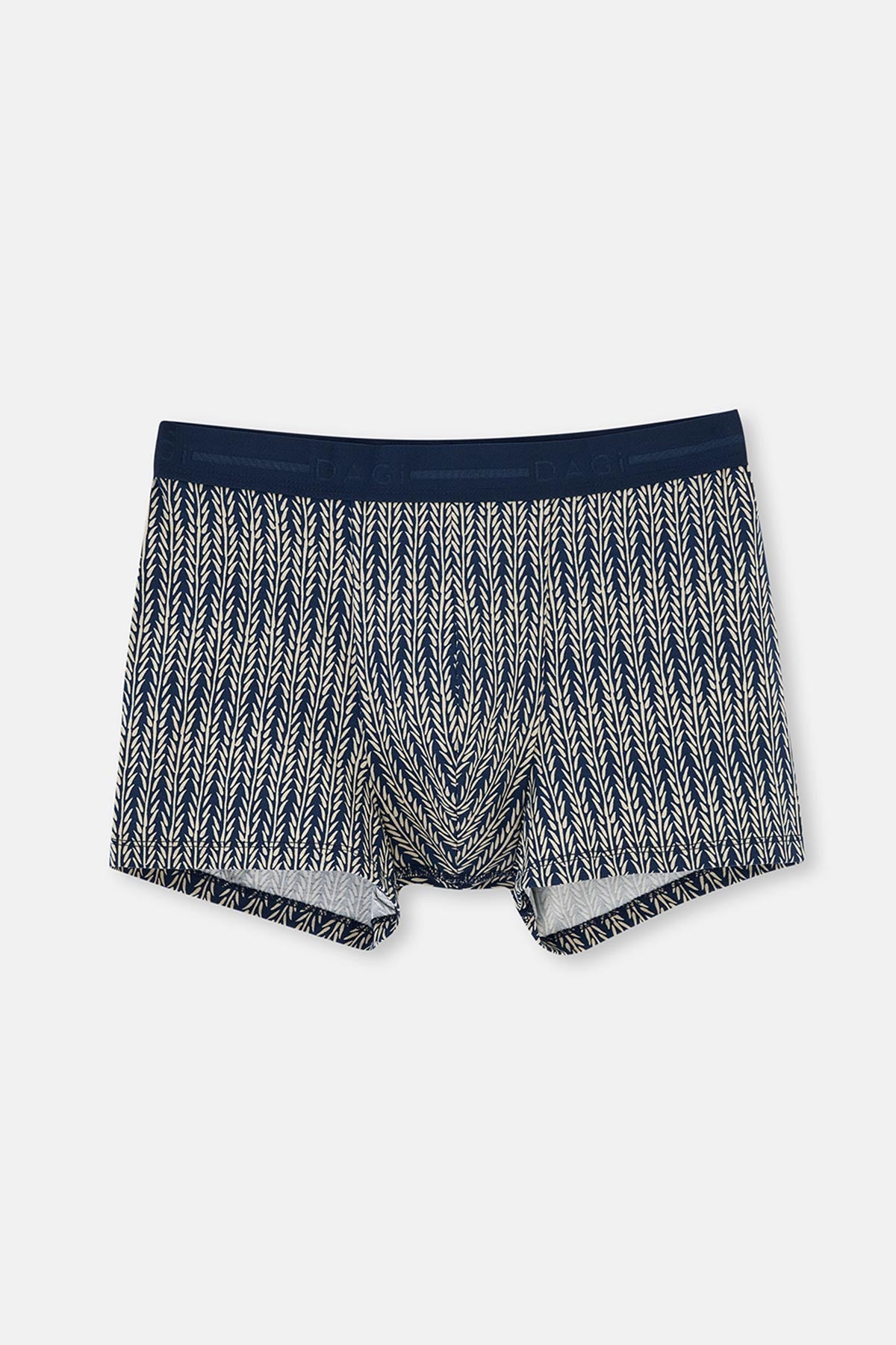 Lacivert Pamuk Desenli 3'lü Boxer