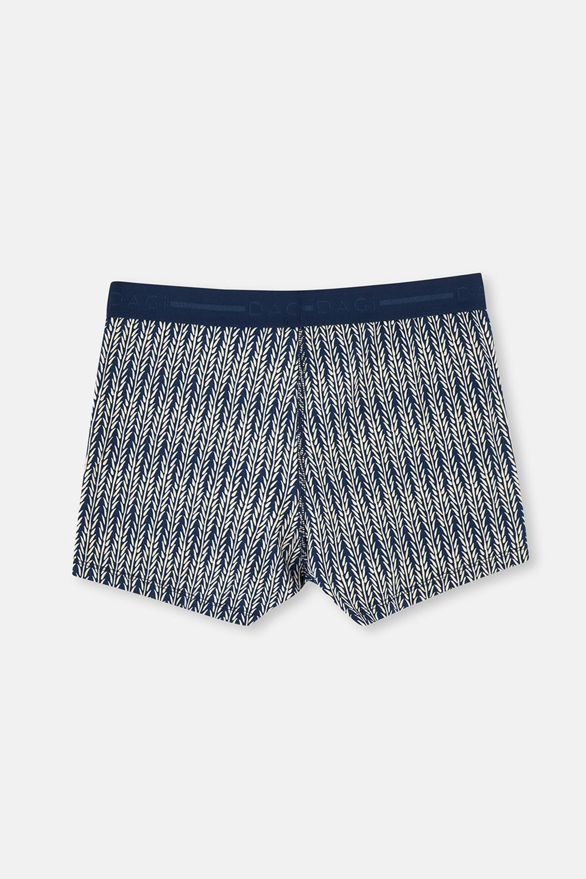 Lacivert Pamuk Desenli 3'lü Boxer