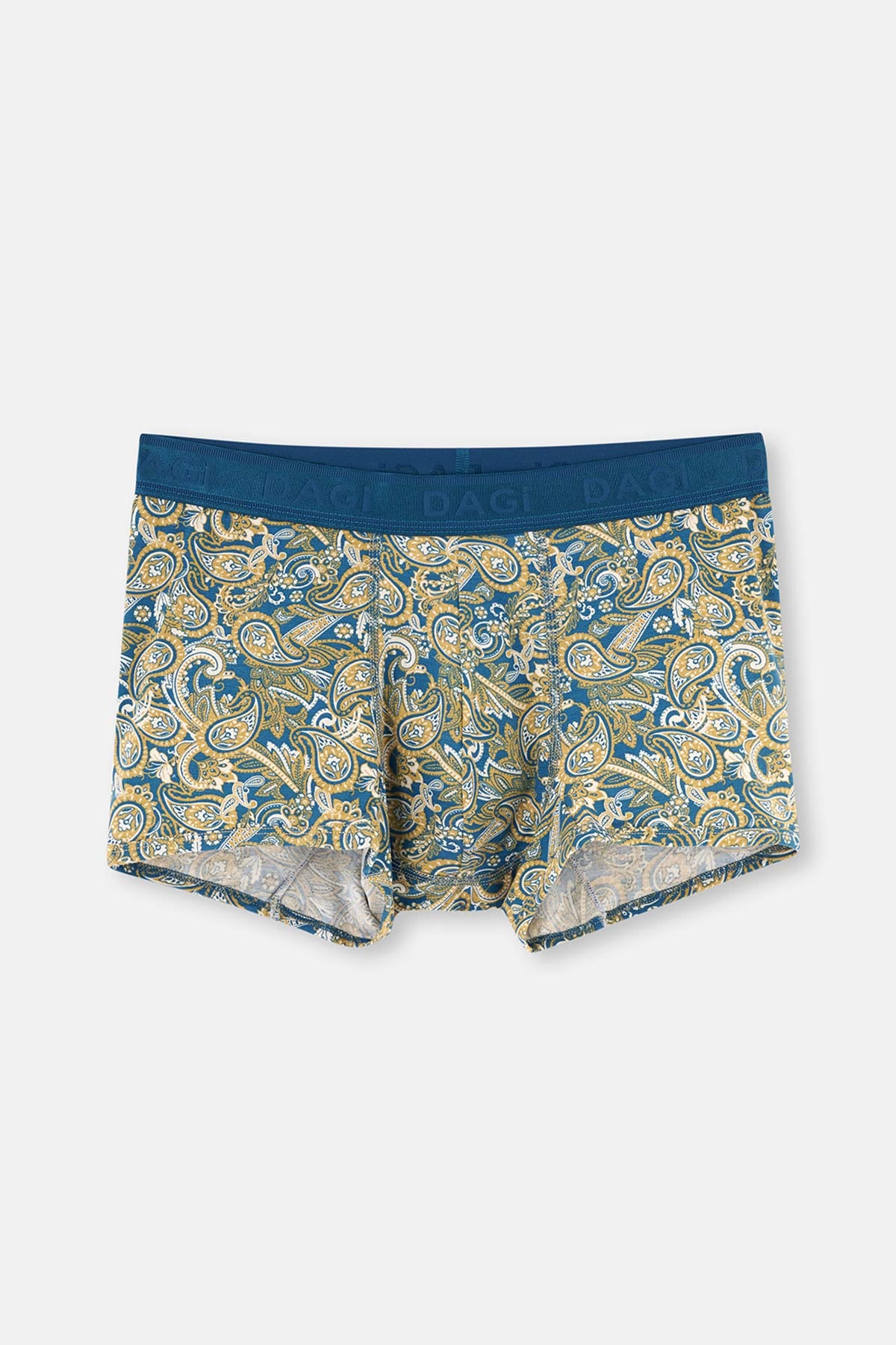 Yeşil Micro Modal Desenli 3'lü Boxer