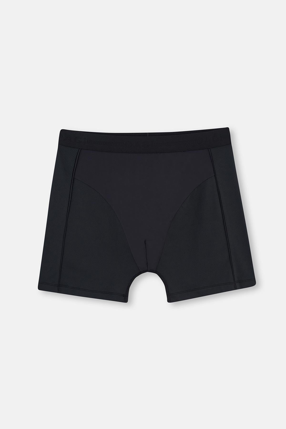 Siyah Basic Yan Detaylı Boxer