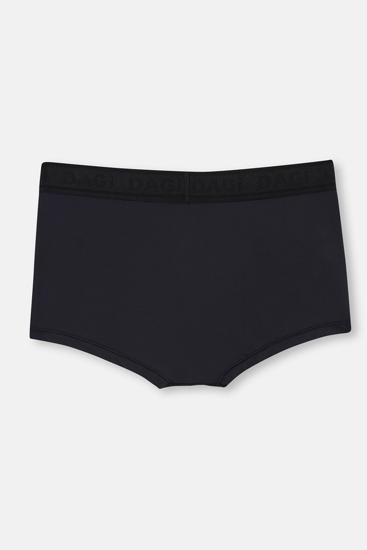 Siyah Basic Pamuk Boxer