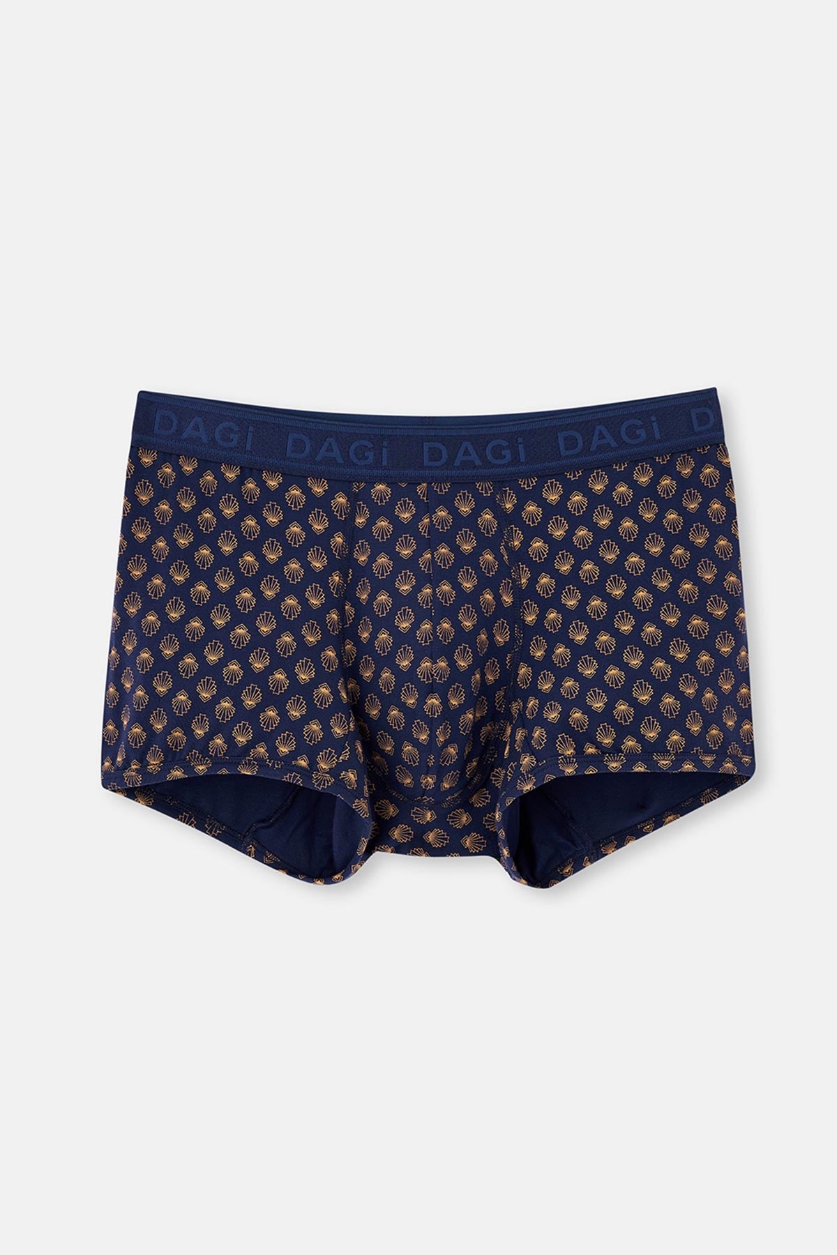 Lacivert Micro Modal Desenli 3'lü Boxer