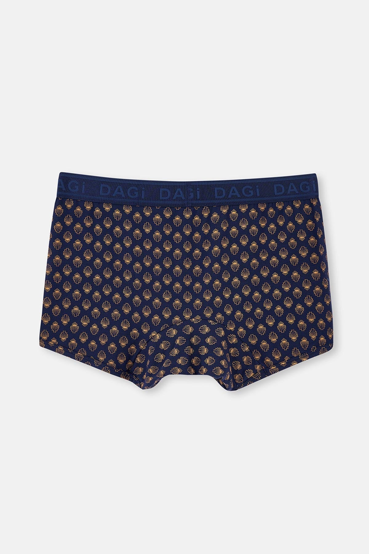 Lacivert Micro Modal Desenli 3'lü Boxer