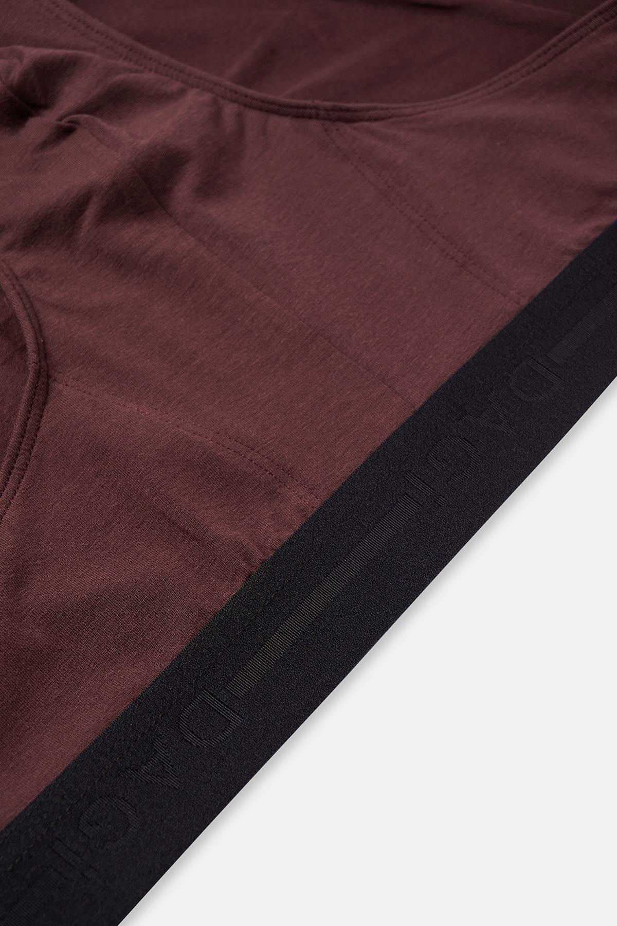 Koyu Kahve Düz Pamuk Slip