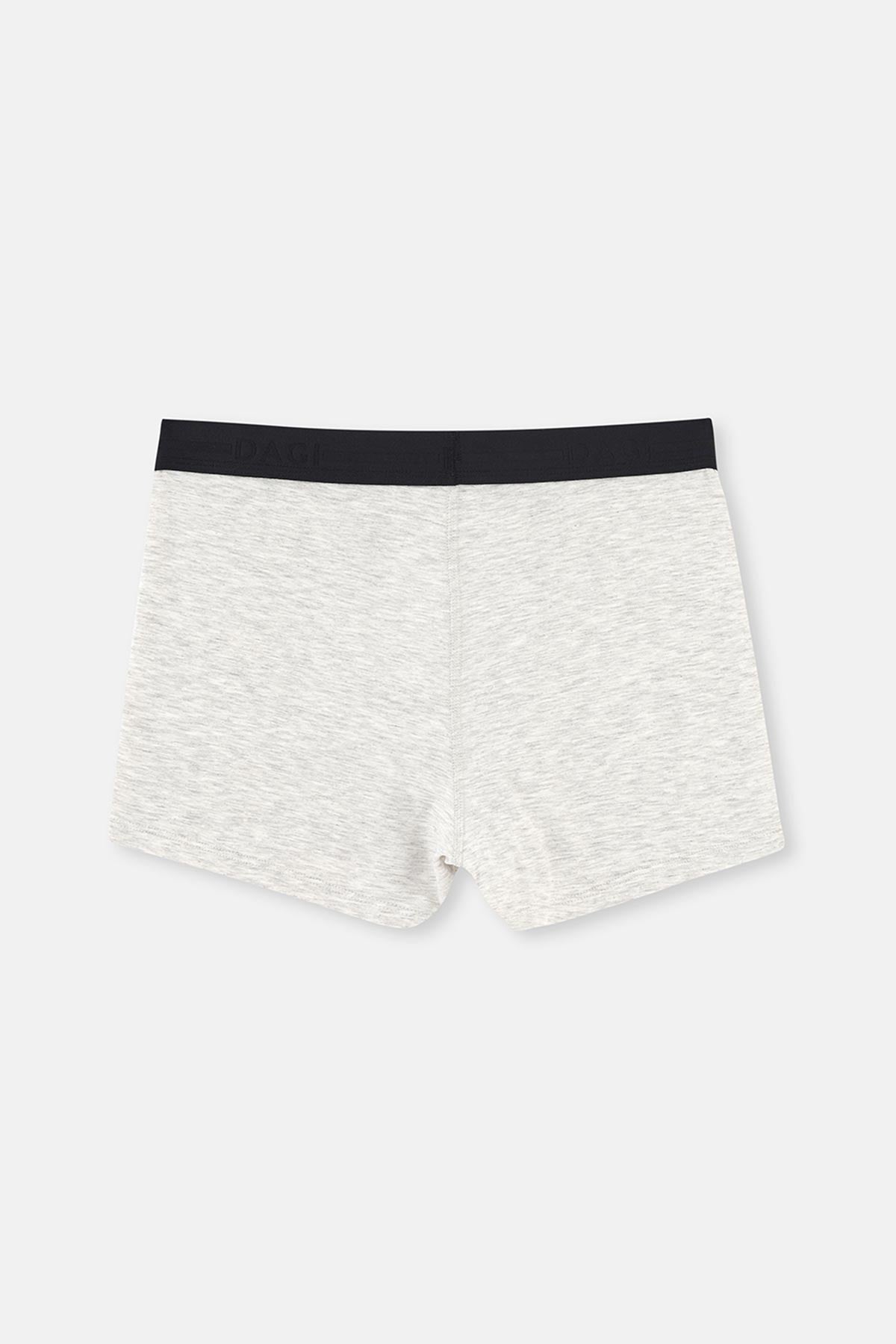 Grey Melange-Black BOXER