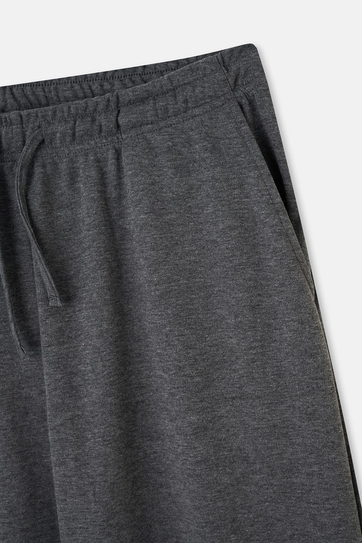 Antrasit Melanj Interlok Cepli Pantolon Pijama Altı