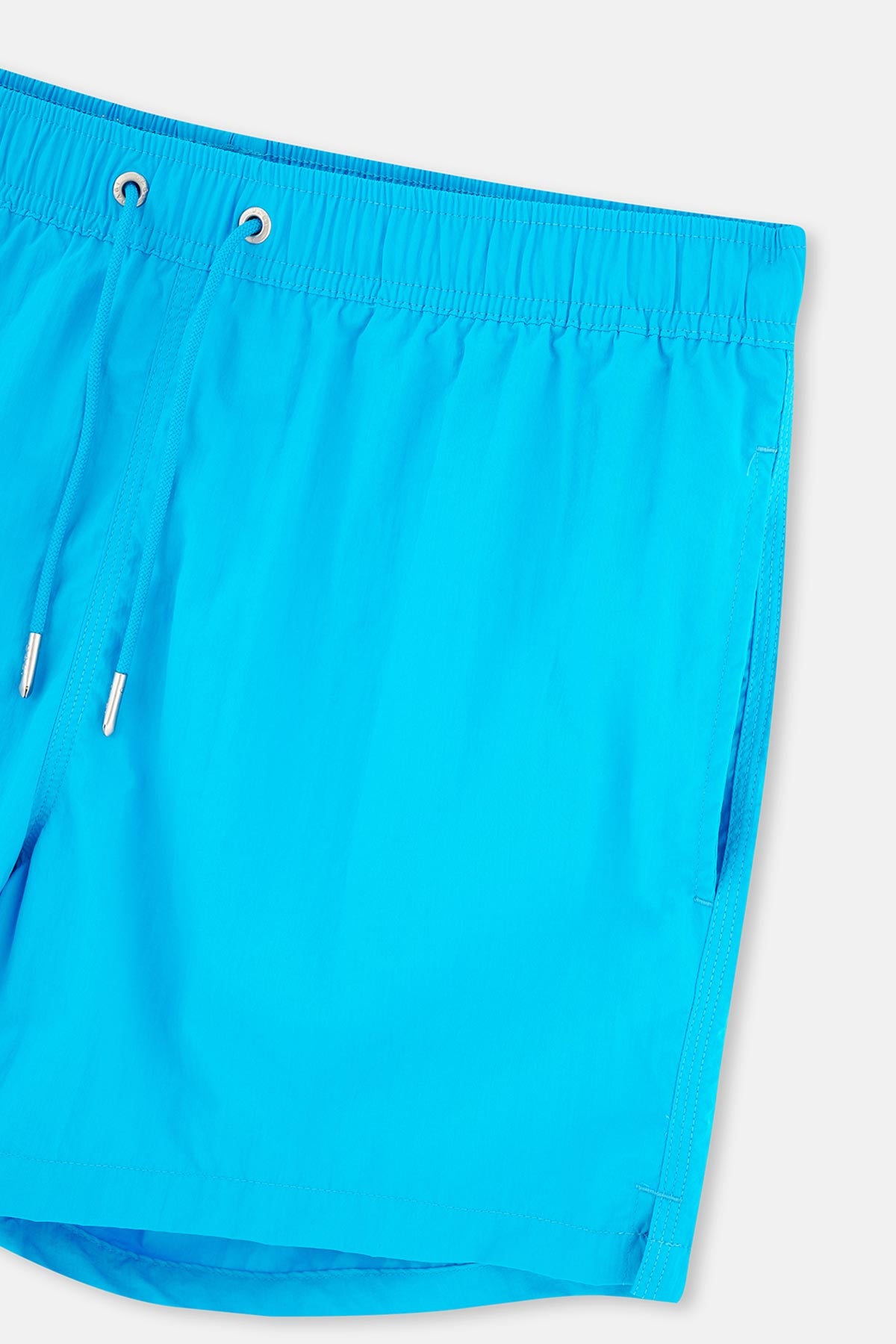 Mavi Düz Kısa Deniz Şortu