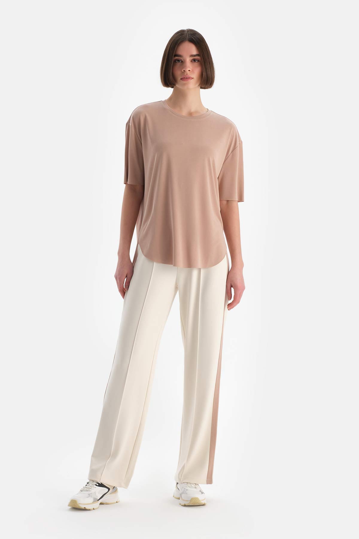 Sütlü Kahve Dagi Active Kadın Modal Tişört