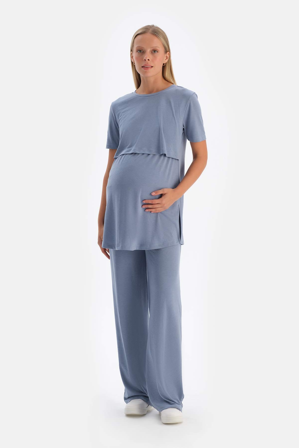 Indigo FUNCTIONAL MODAL MATERNITY T-SHIRT