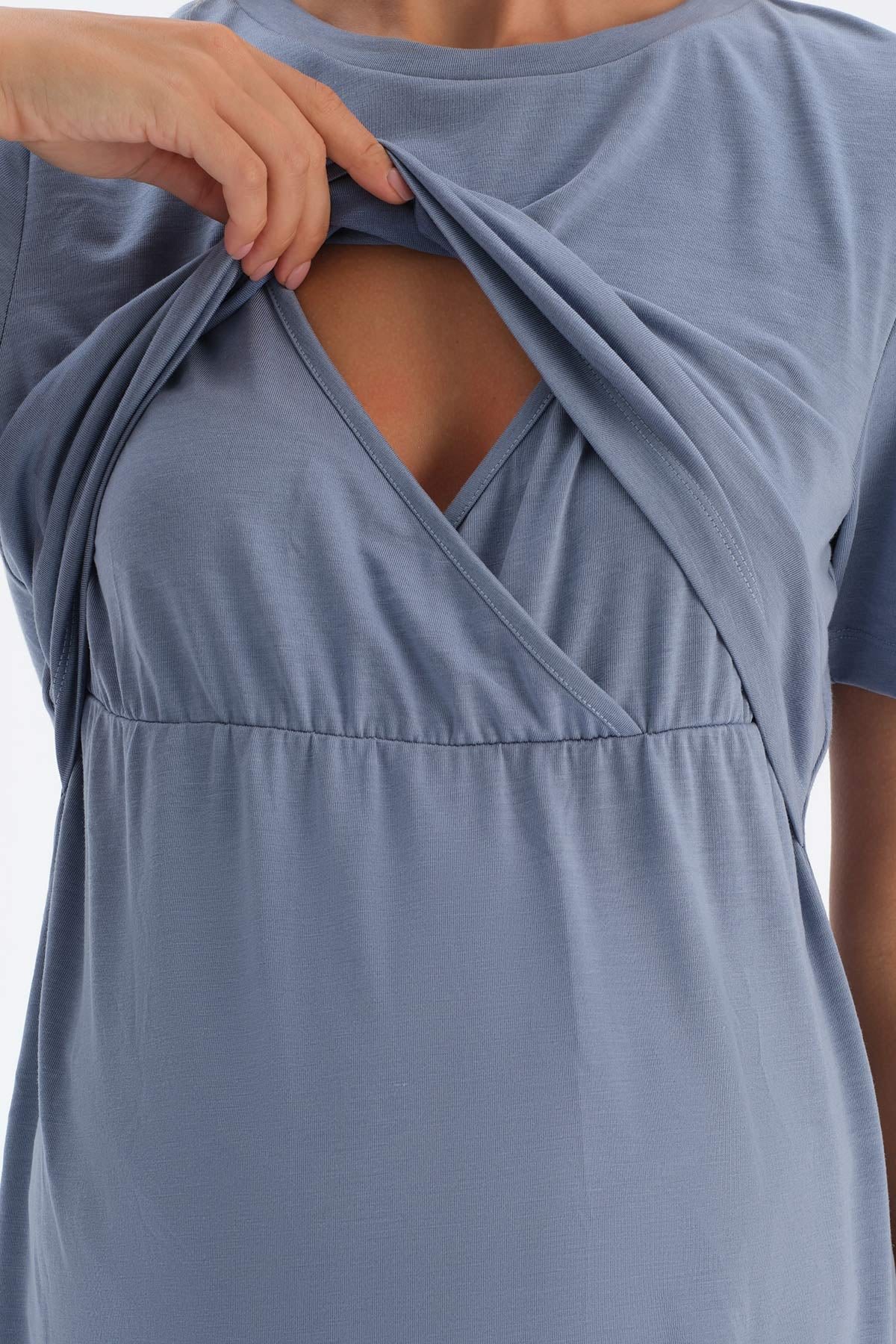 Indigo FUNCTIONAL MODAL MATERNITY T-SHIRT