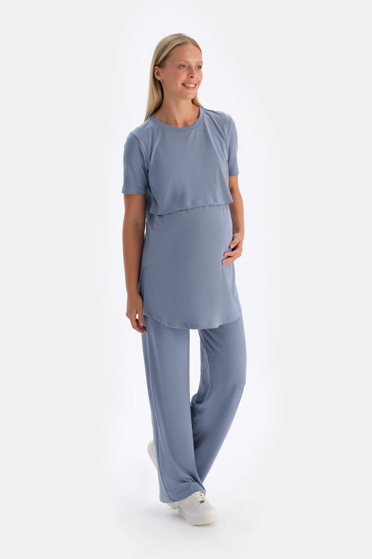 Indigo FUNCTIONAL MODAL MATERNITY T-SHIRT