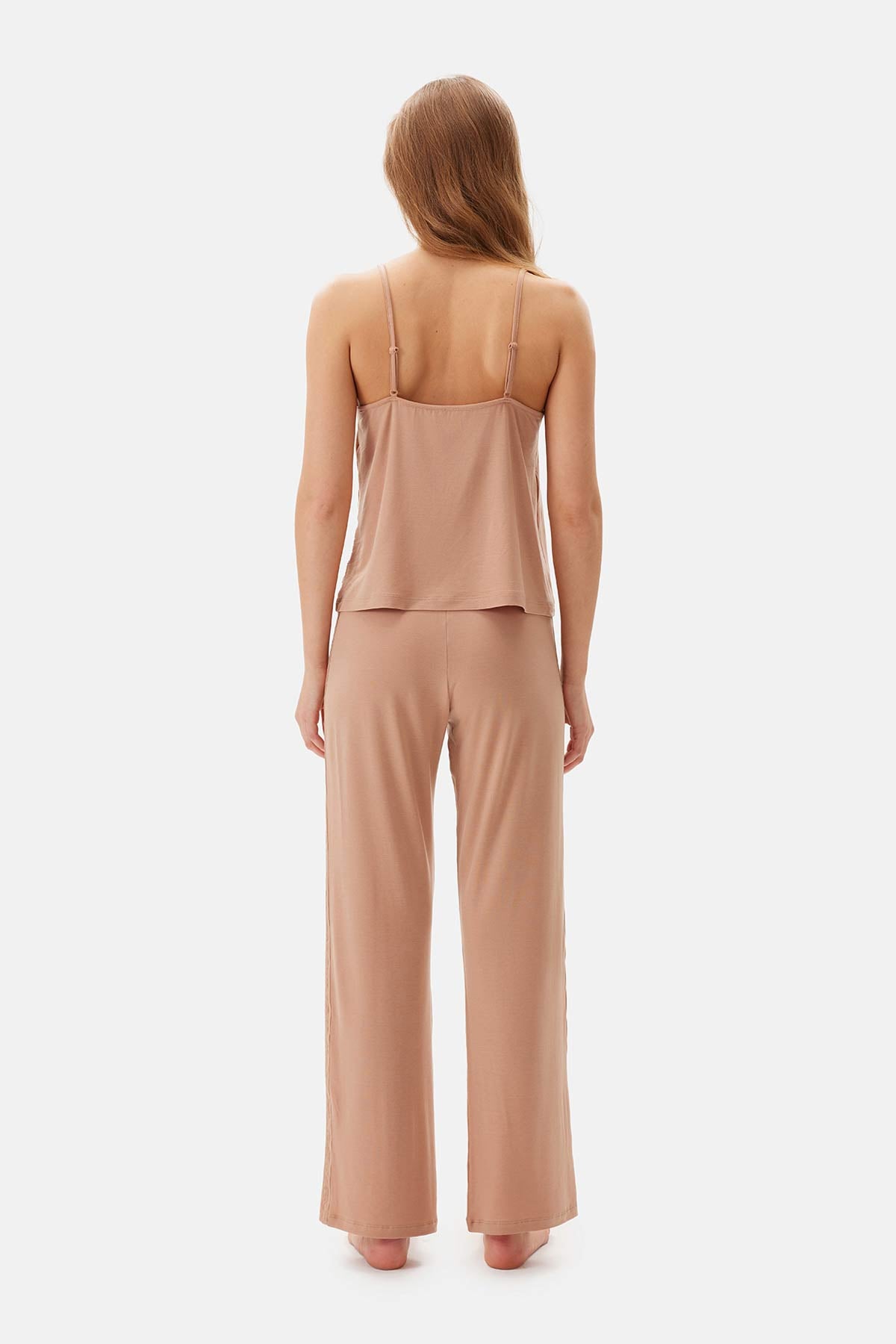 Açık Kahve Basic Pantolon Pijama Altı