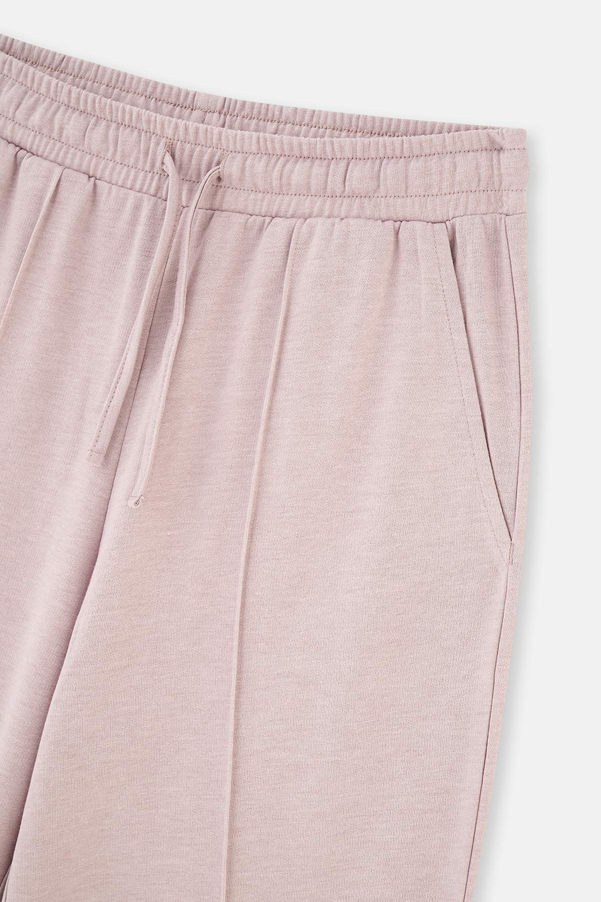 Light Lilac WIDE LEG RIBBED DETAILED EVERFRESH TRACKS BOTTOM