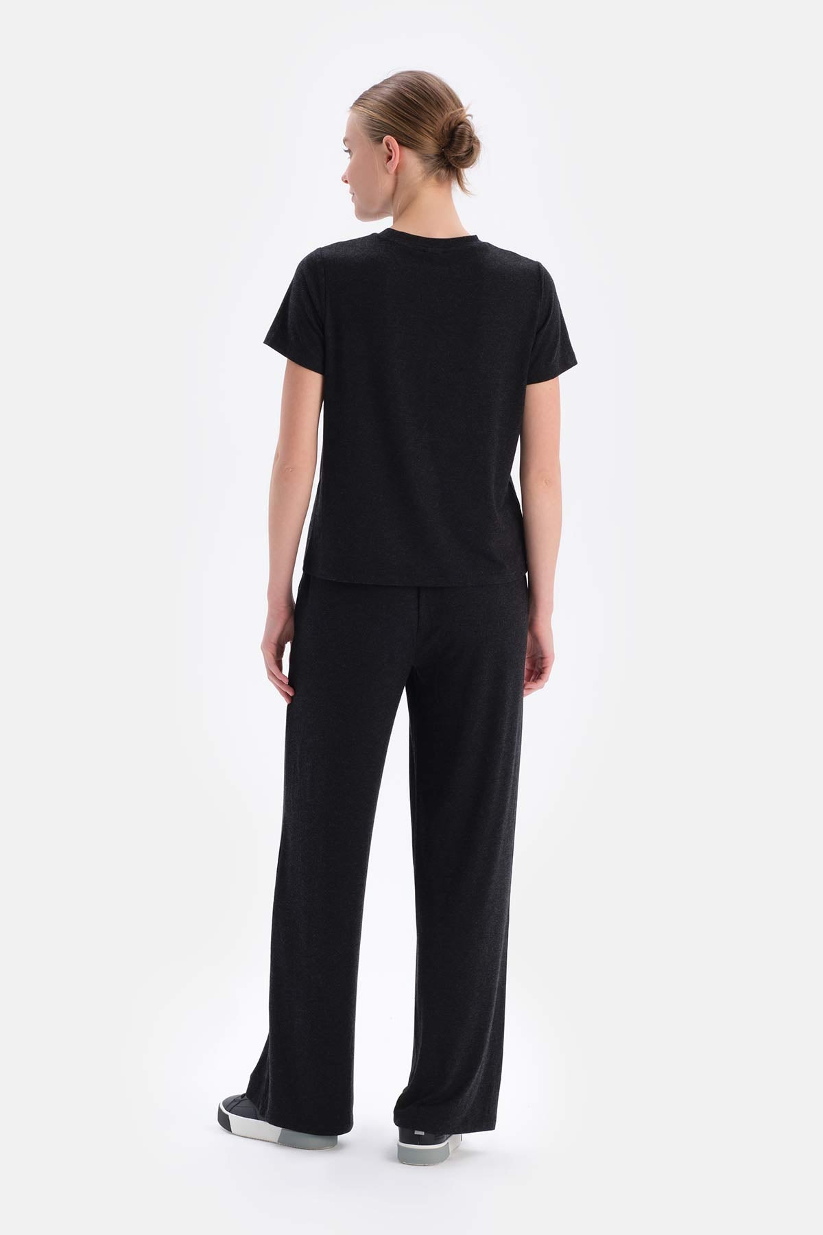 Black SOFT TOUCH BASIC TROUSERS