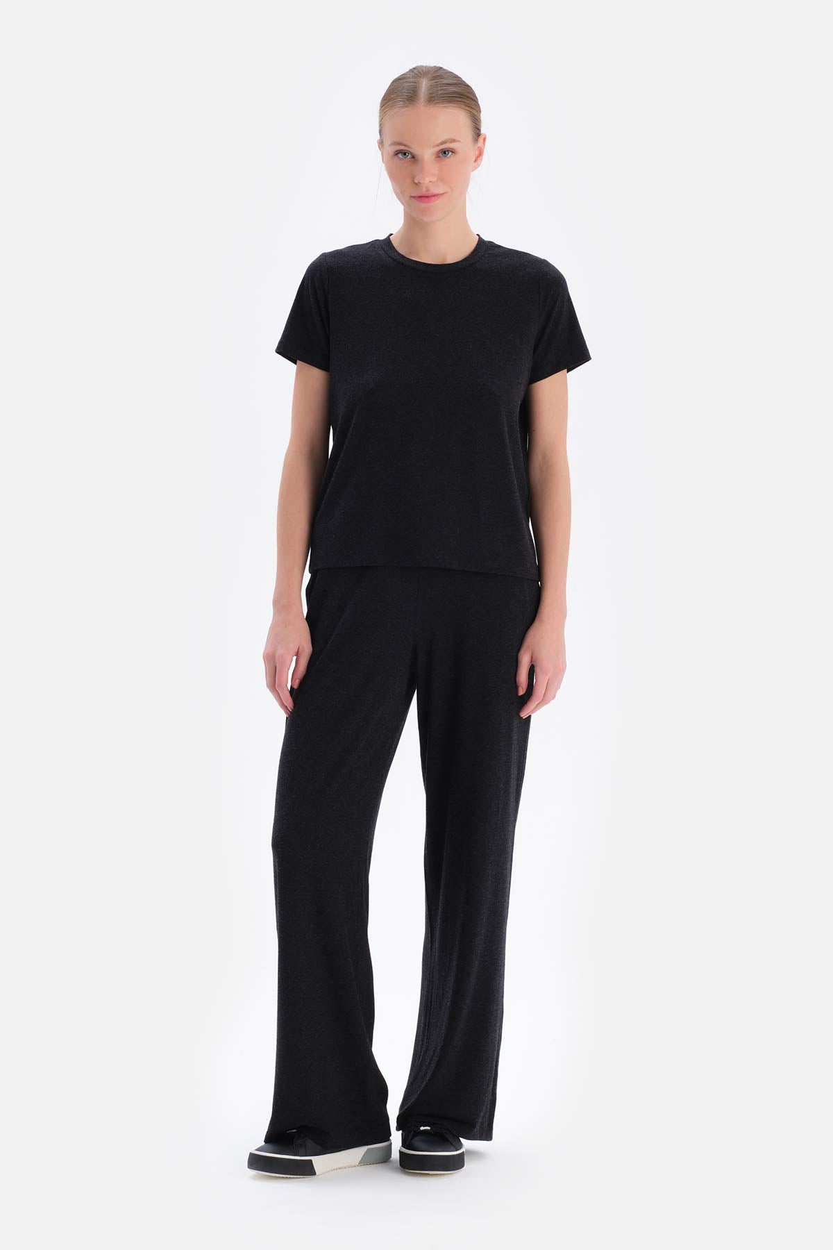 Black SOFT TOUCH BASIC TROUSERS