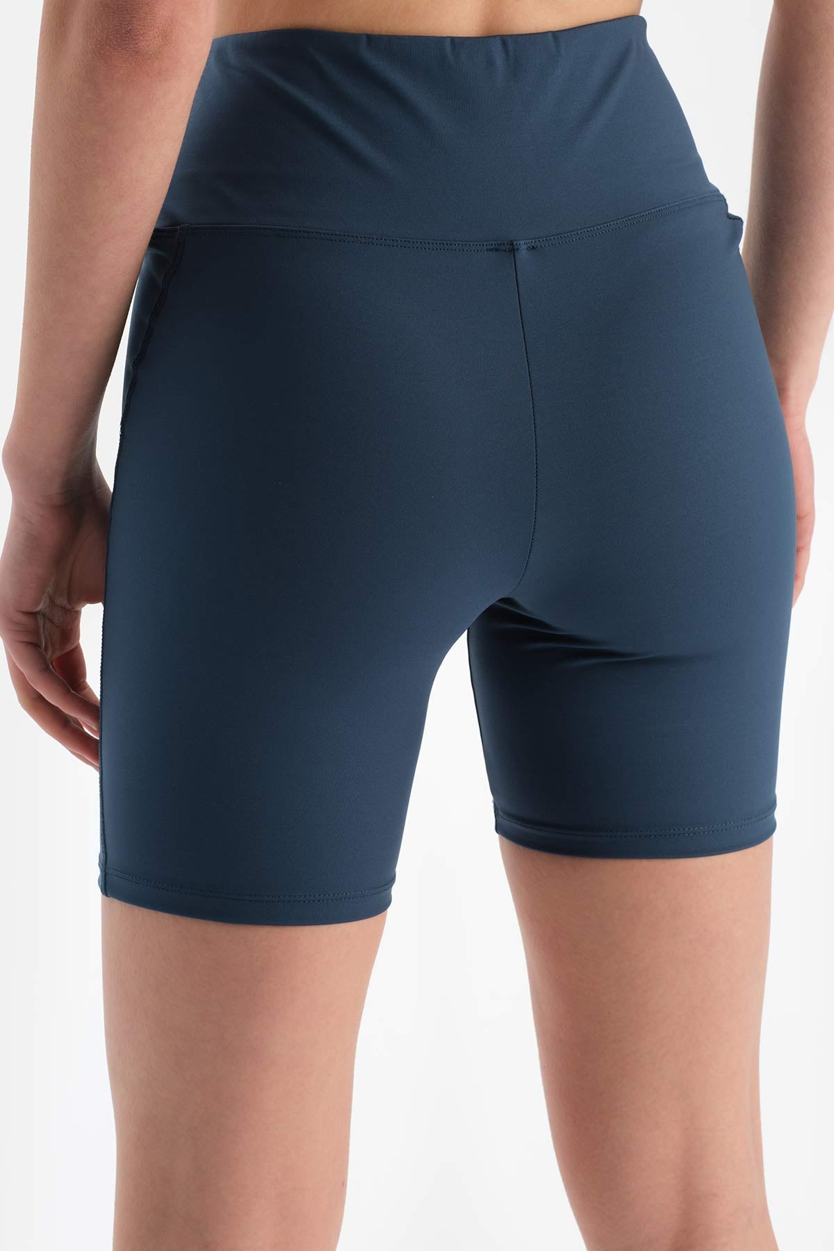 Lacivert Dagi Active Kadın Bıker Tayt