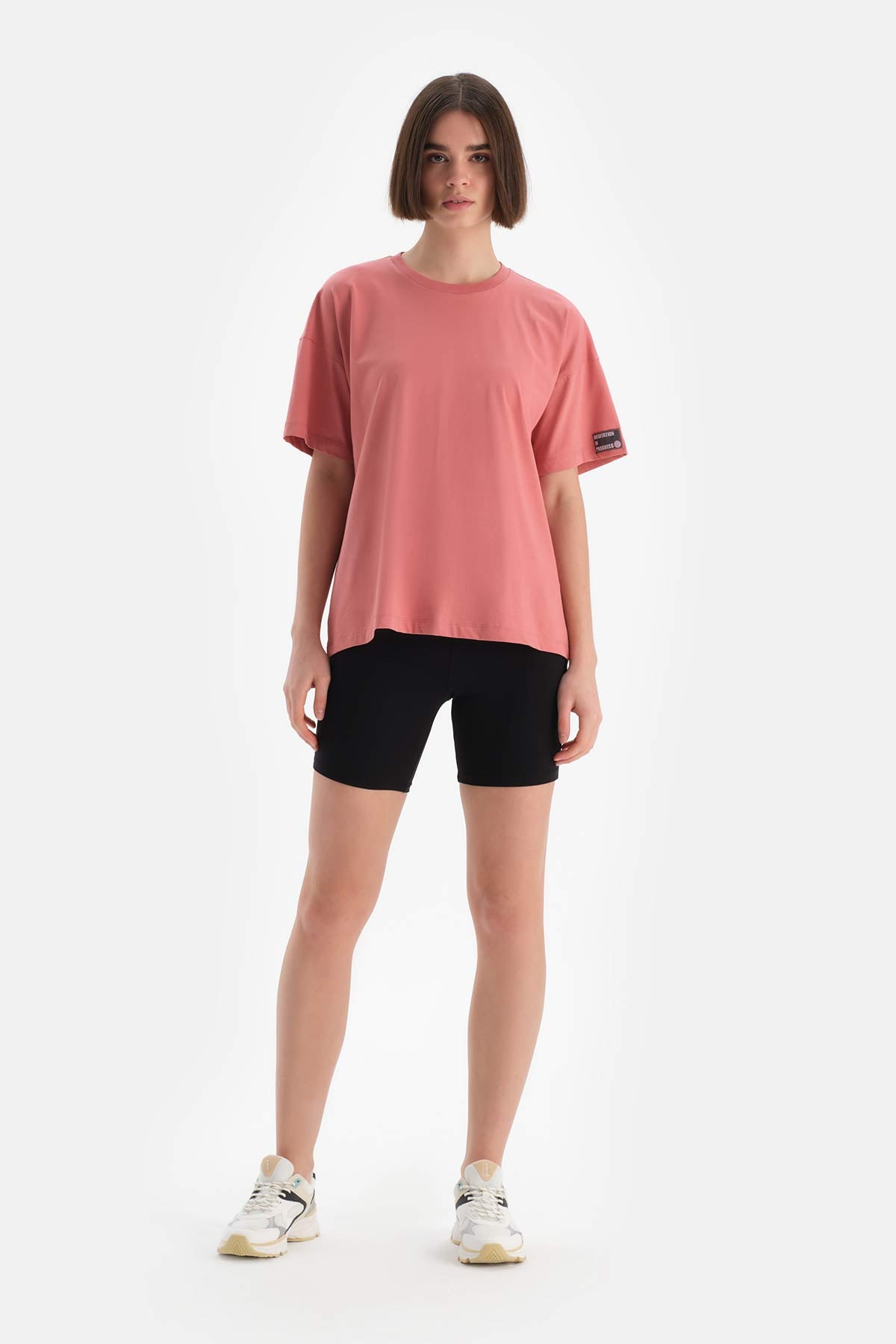 Siyah Dagi Active Kadın Bıker Tayt