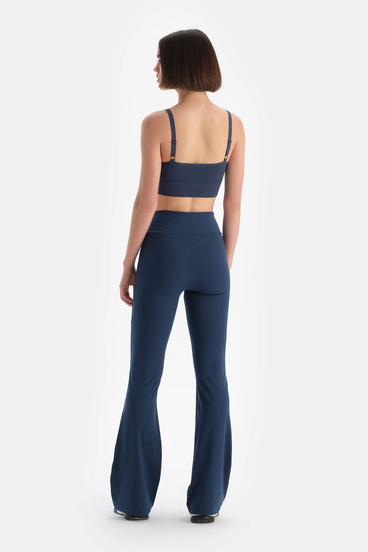 Lacivert Dagi Active Kadın Ispanyol Paça Tayt