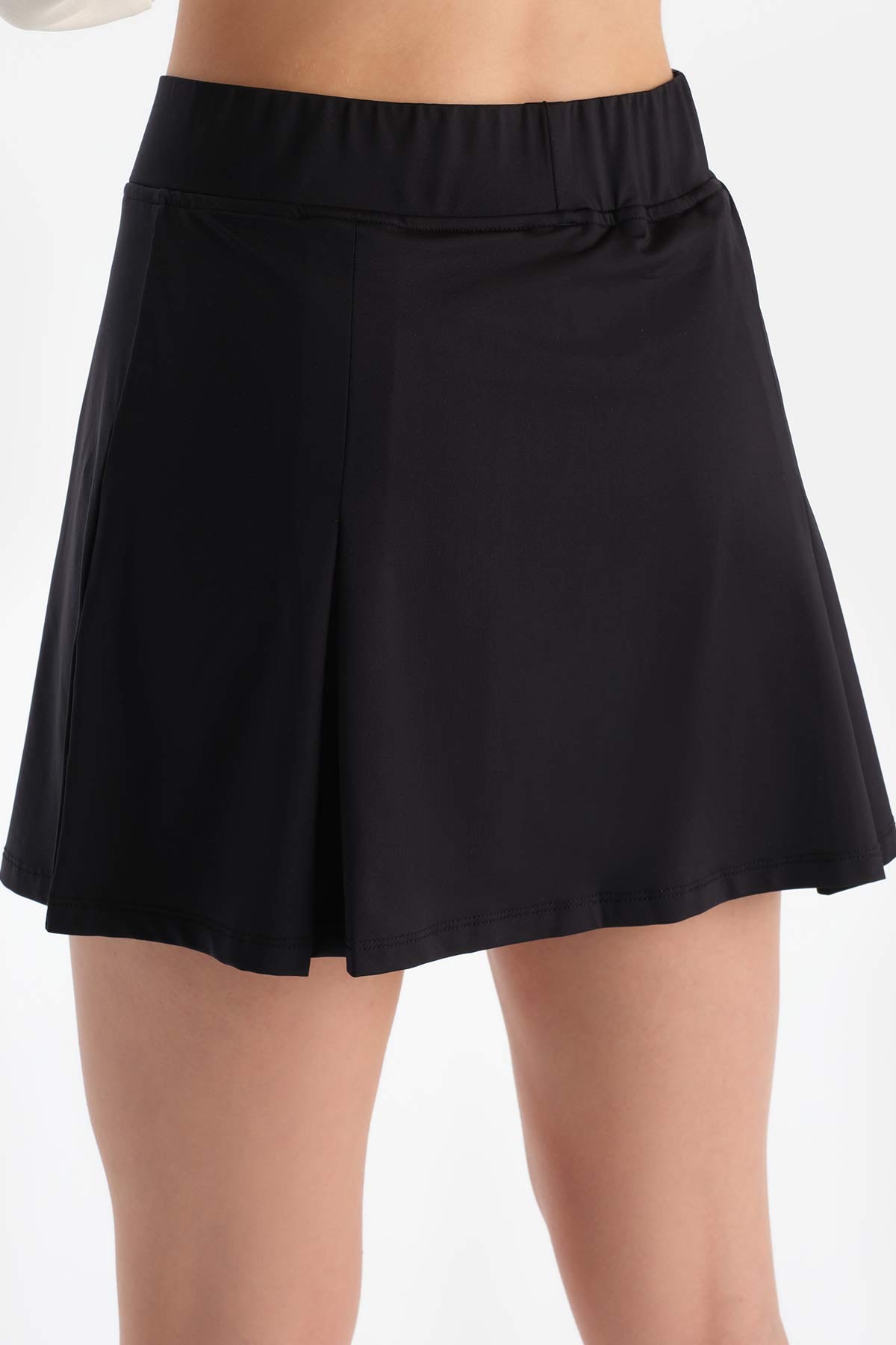 Siyah Dagi Active Kadın Bıker Taytlı Etek