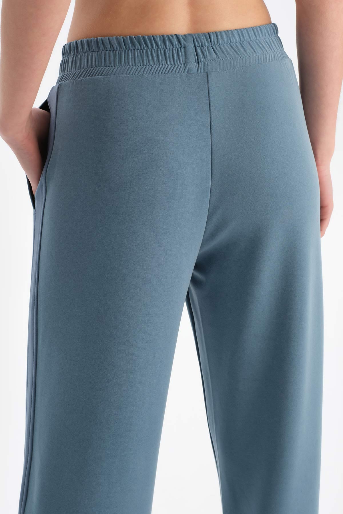 Açık Mavi Dagi Active Kadın Modal Nervürlü Eşofman Altı