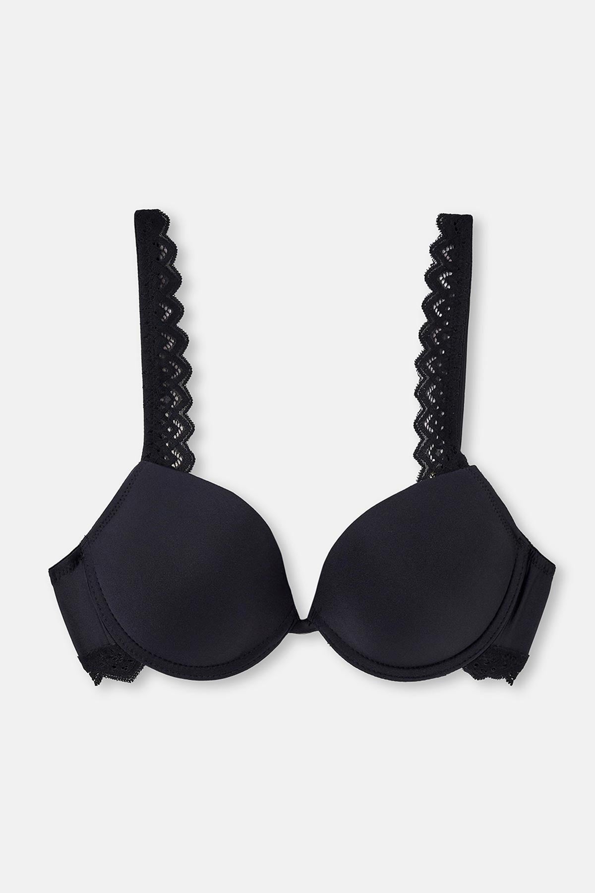 Black LACE DETAILED PREMIUM BASIC FILLED BRA