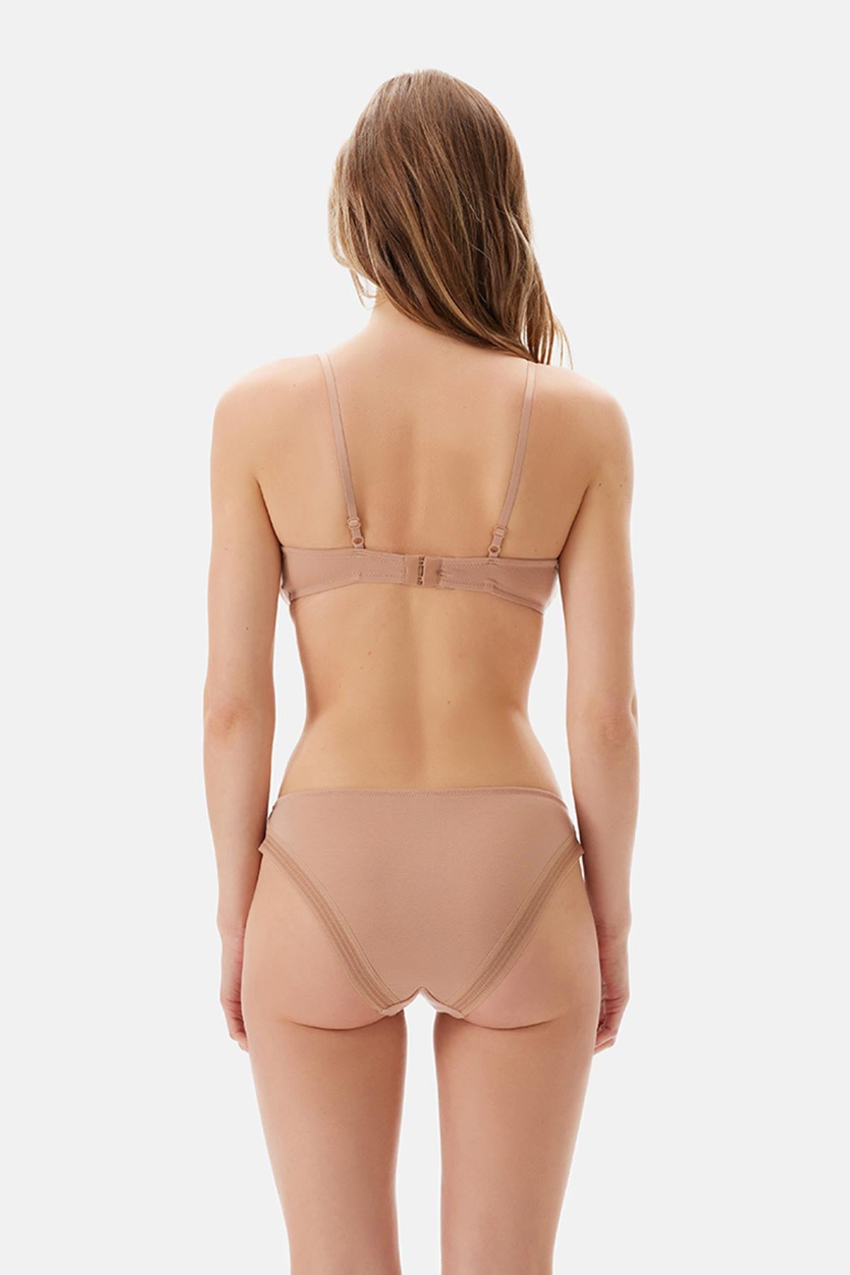 Light Brown TULLE DETAILED BODYSUIT
