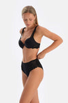 Black LACE DETAILED PREMIUM BASIC BRIEF PANTS