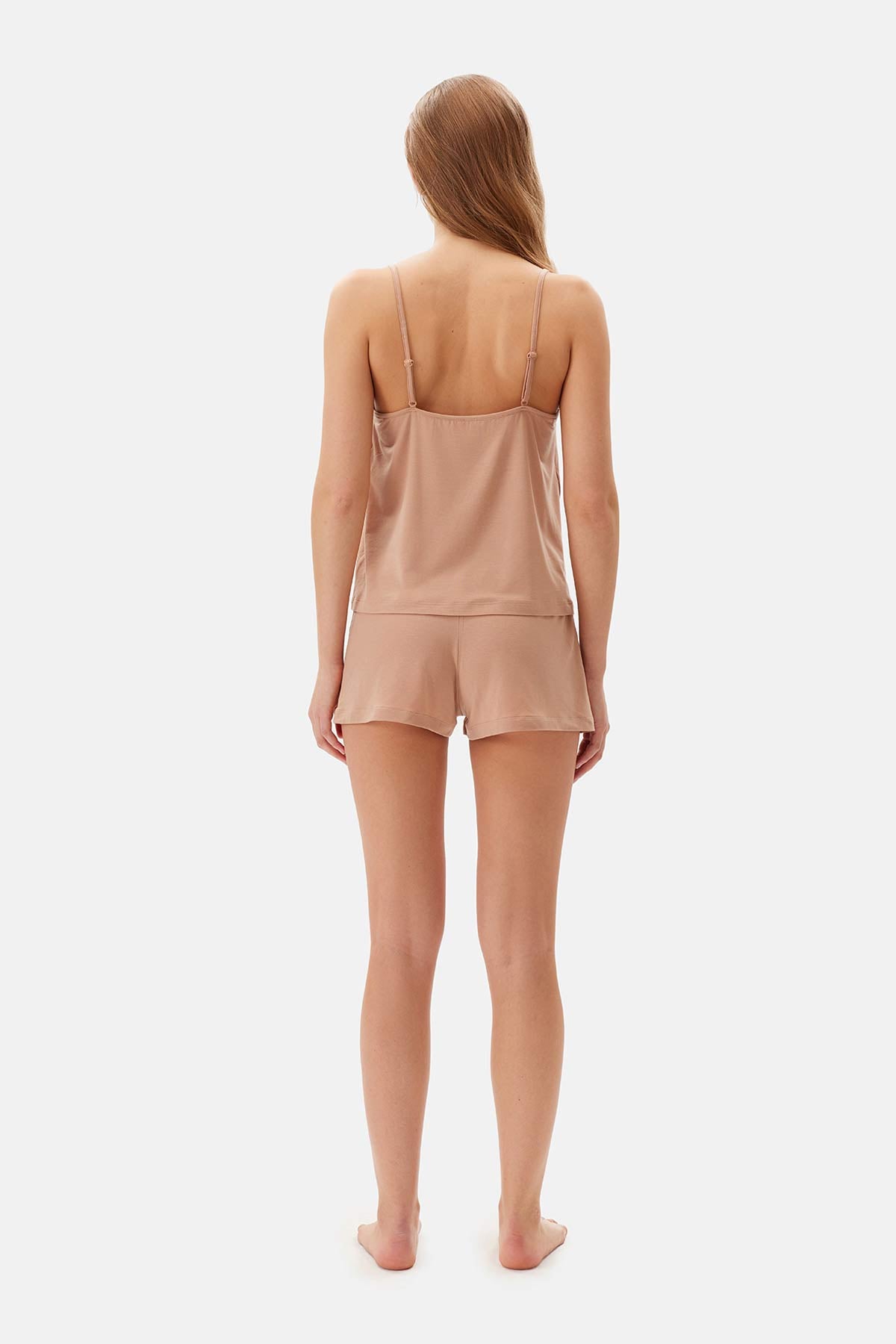 Light Brown TULLE DETAILED BODYSUIT