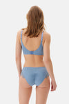 Blue TULLE DETAILED BODYSUIT