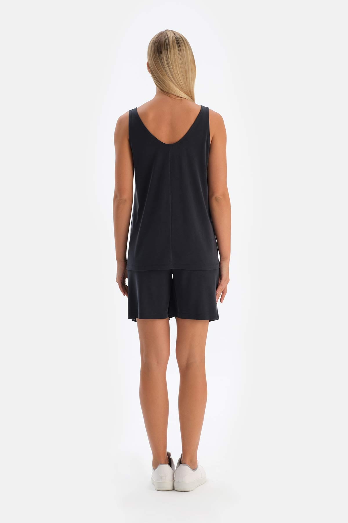 Black MODAL MATERNITY SHORTS