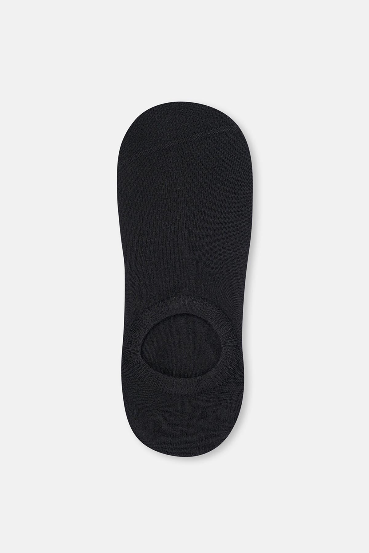 Black WOMENS ALL BLACK MODAL INVISIBLE SOCKS