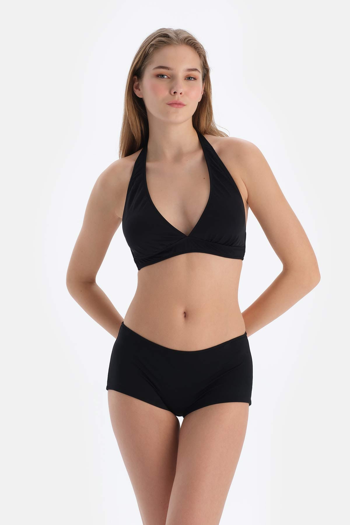 Siyah Boyshort Bikini Alt