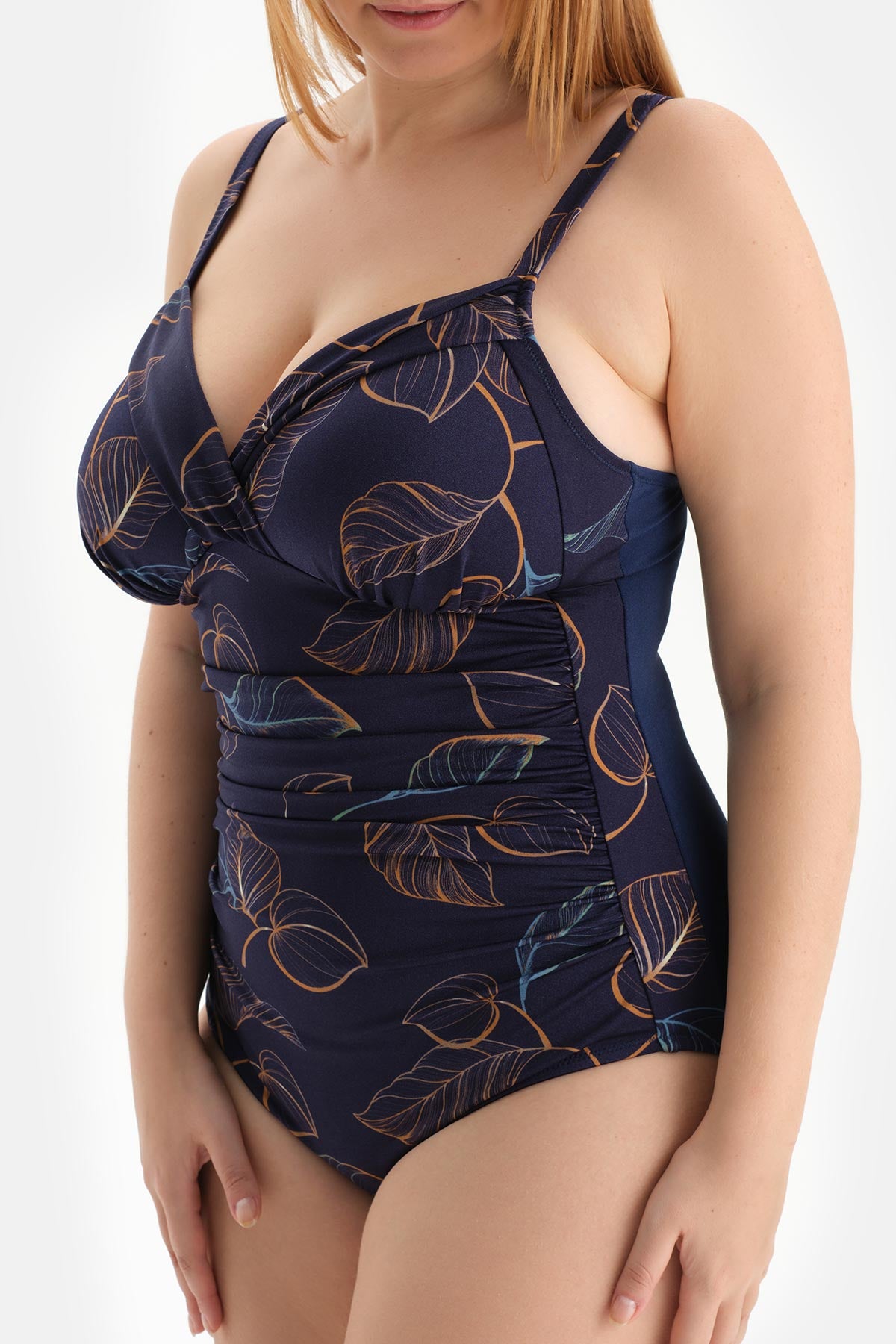 Lacivert Korseli Toparlayıcı Mayo