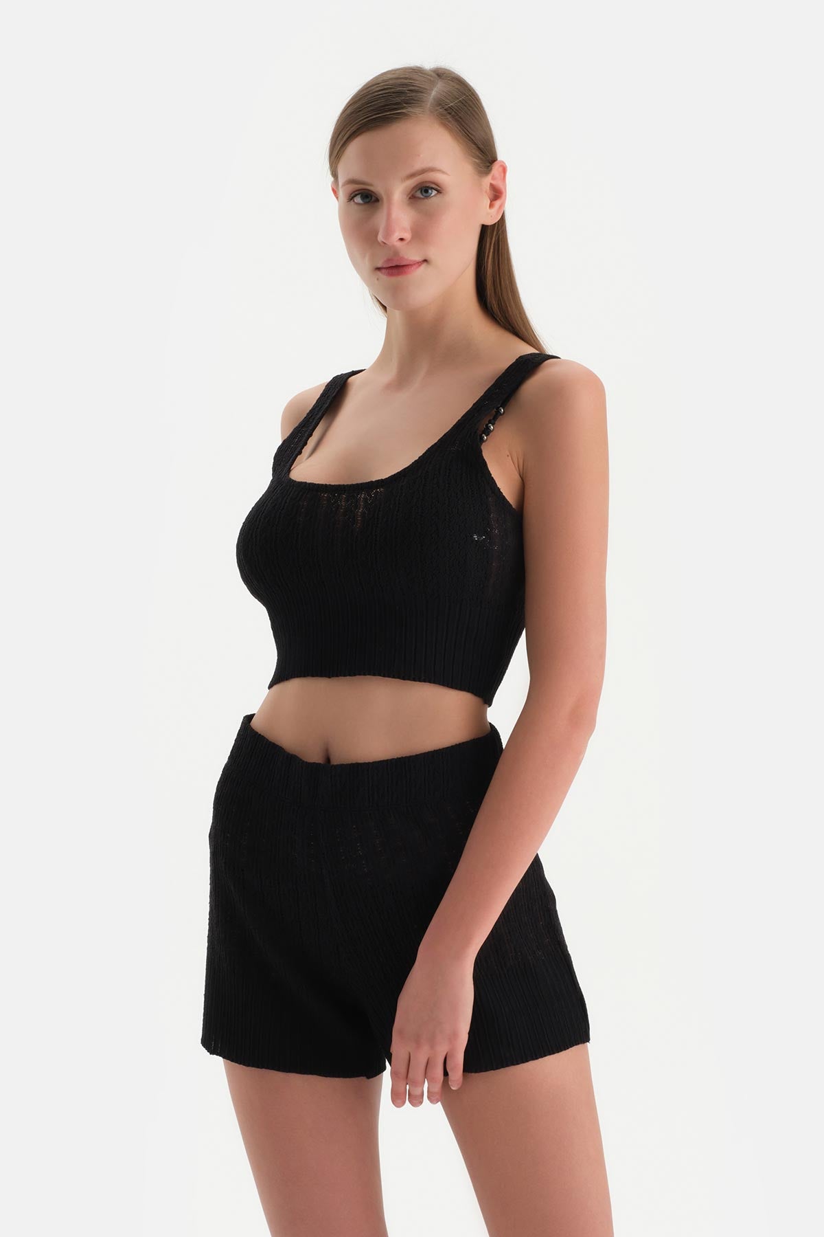 Siyah Kalın Askılı Atlet