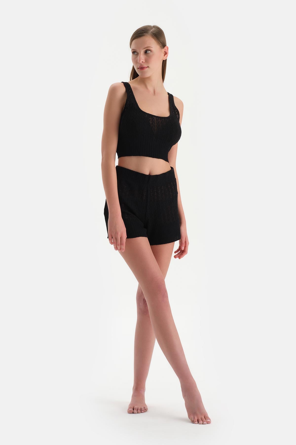 Siyah Kalın Askılı Atlet