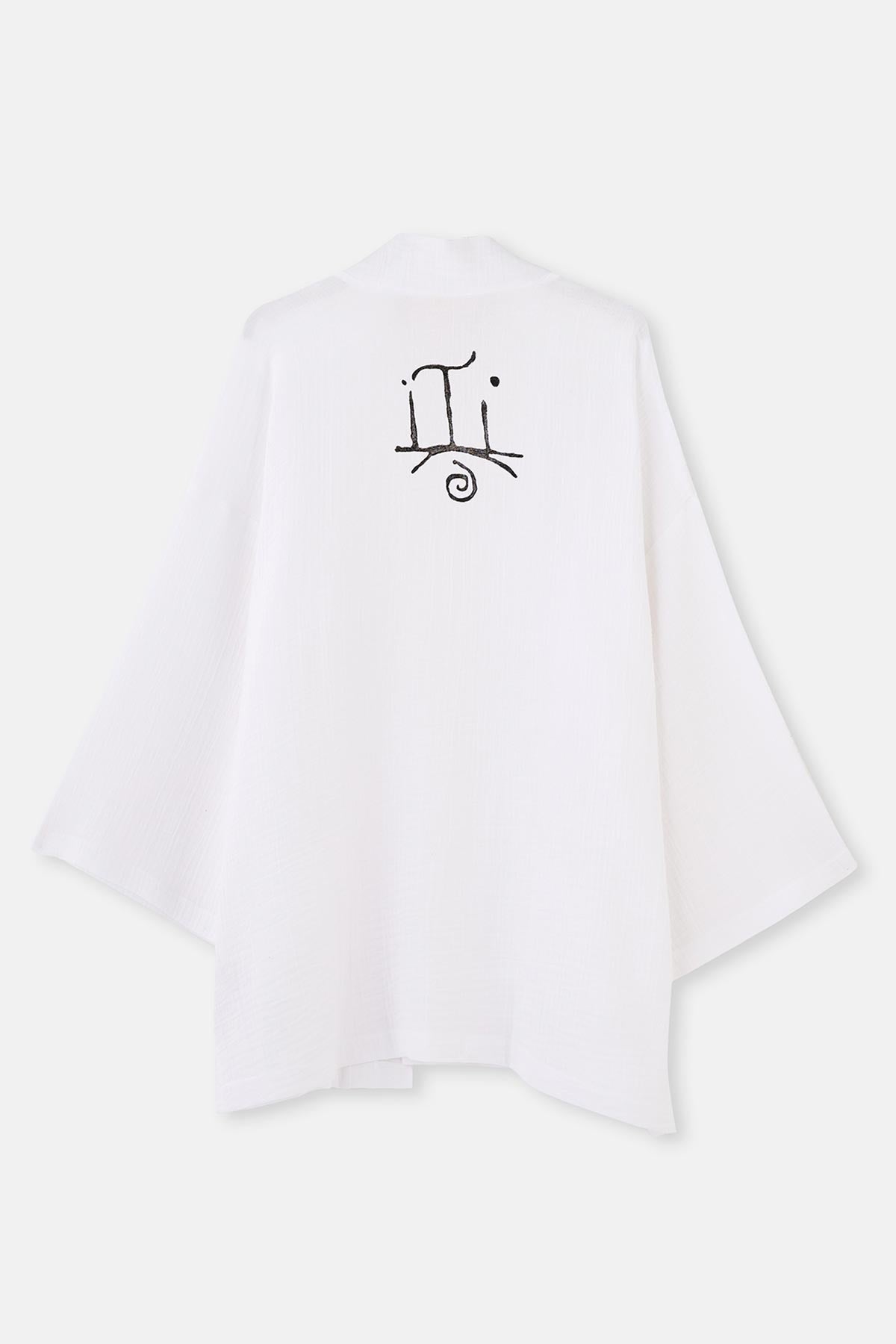 Beyaz Ryder Act - Anatolia Koleksiyonu Kimono