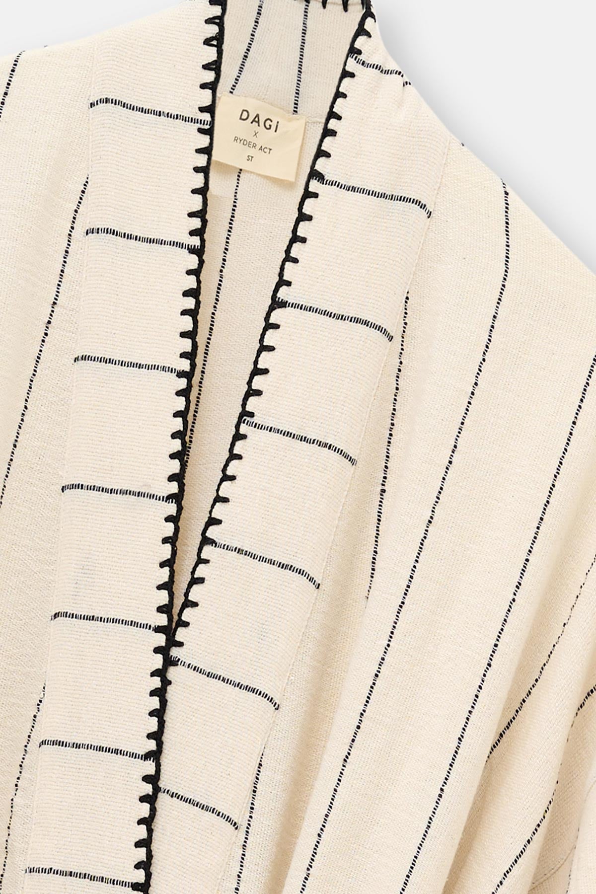 Ekru-Siyah Ryder Act - Anatolia Koleksiyonu - Kimono