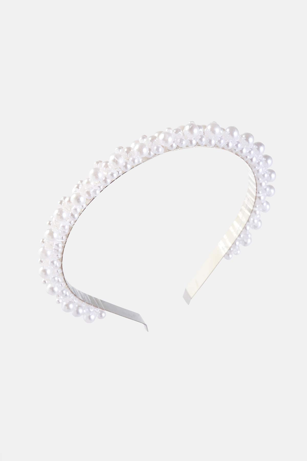 Beyaz Kadın Brıde Taç Incili